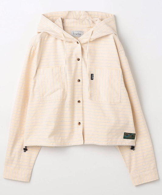 Exclusive Border Hooded Long Sleeve Shirt