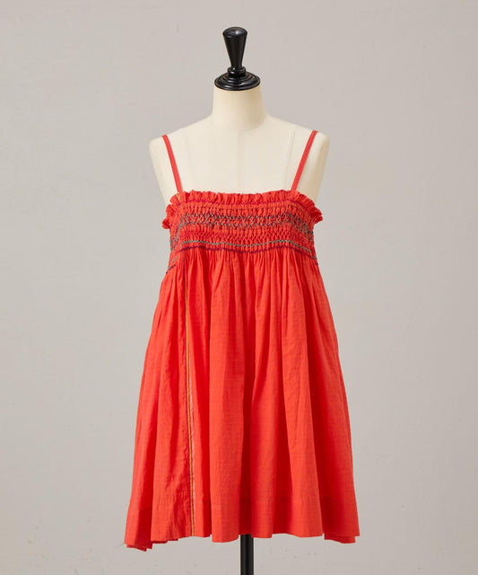 INJIRI Smocking Tunic Dress