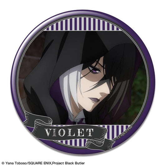 Black Butler -The Boarding School Arc- Can Badge Design 30 (Gregory Violet)