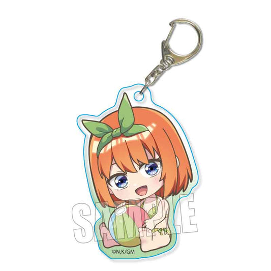 Gyugyutto Acrylic Keychain - The Quintessential Quintuplets the Movie / Yotsuba Nakano (Swimsuit)
