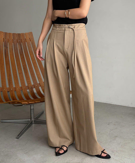 W Tuck Belt Set Pants