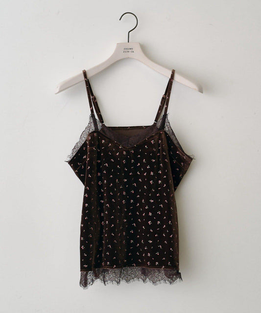 Flower Velour Cami Tunic