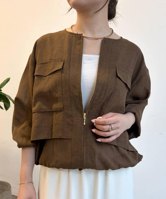 Layered Sheer Blouson