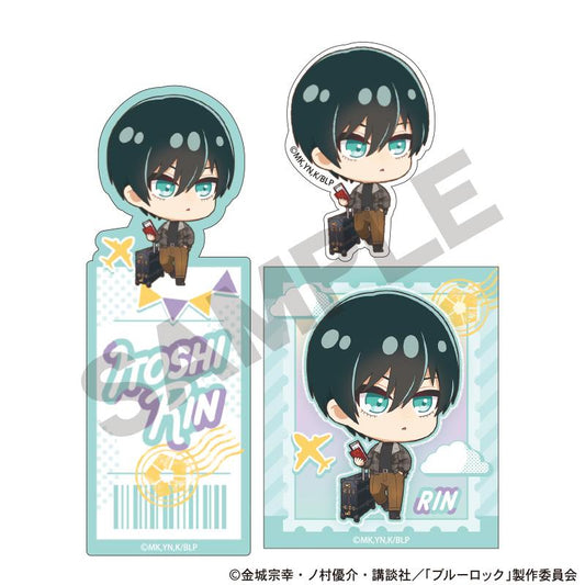 Blue Lock Sticker Set - Rin Itoshi Mini Chibi Travel
