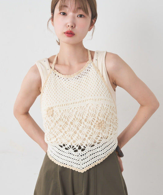 【Kastane】Hand Crochet Halter Bustier
