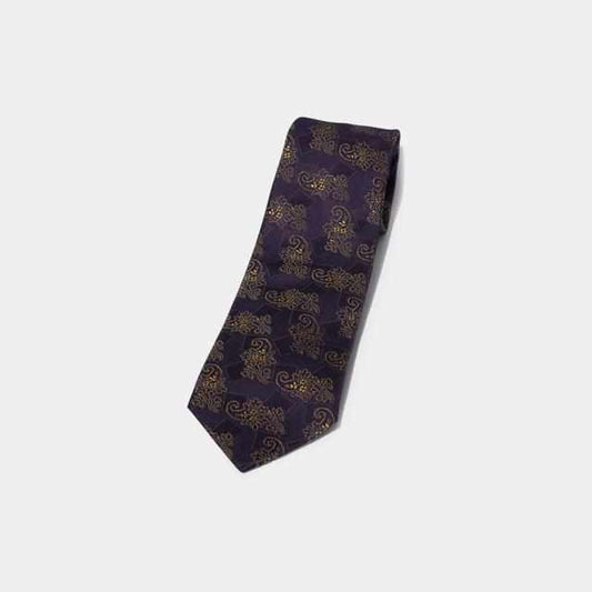 Necktie Paisley (Purple) | Domestic Silk | SHAKUNONE (gift paper bag included)