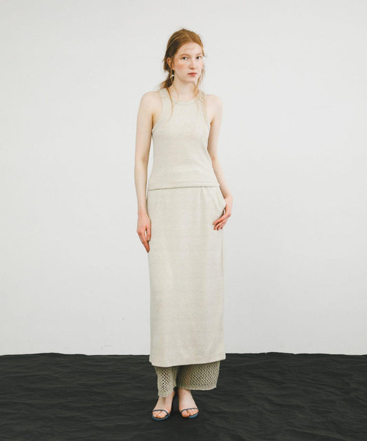 Tulle Mesh Knit Pants