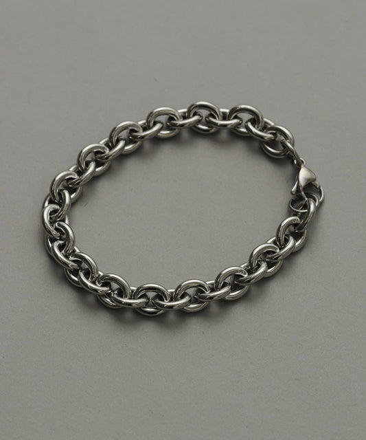 Stainless Steel Oval Chain Bracelet