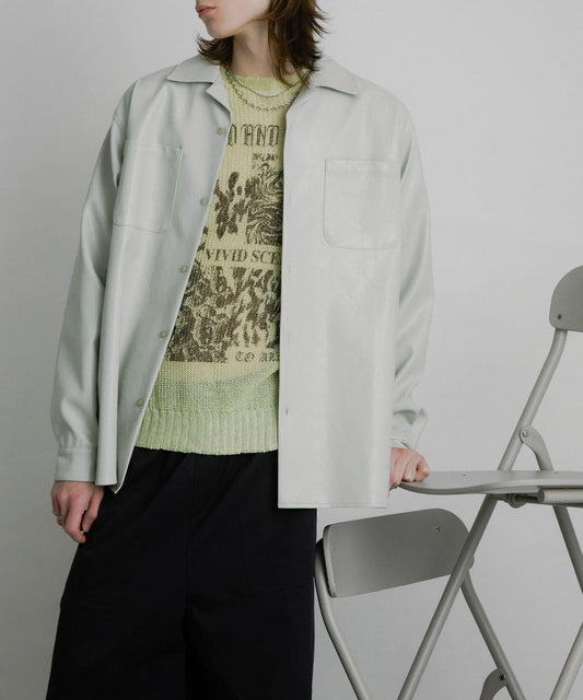 FL Open Collar Loose Shirt