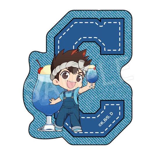 Dr.STONE_Die-Cut Sticker Mini Character Denim Ver. Chrome