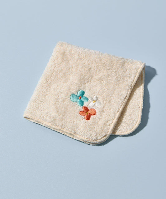 Kindly Yours Flower Embroidered Handkerchief