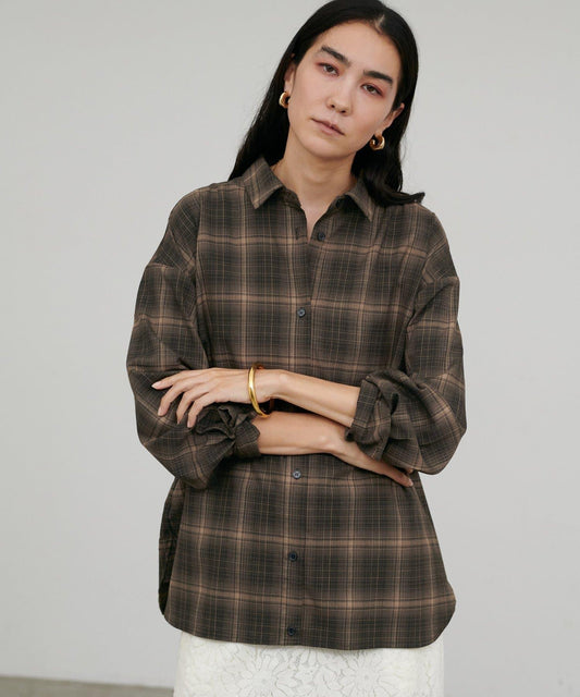 Ombre Check Big Shirt