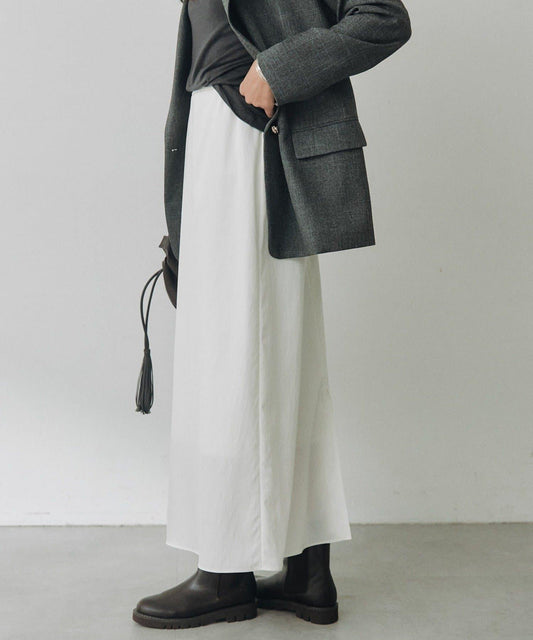 Cupro Peach Narrow Skirt