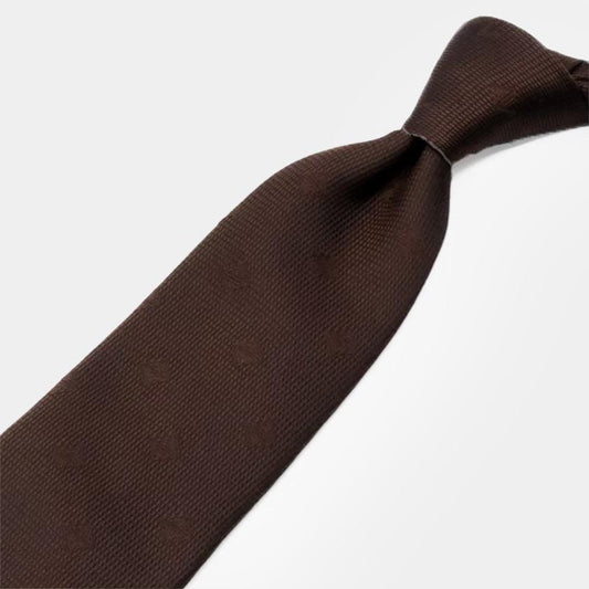 Necktie: Graceful Yucha Original Logo | Domestic Silk | SHAKUNONE (includes gift paper bag)