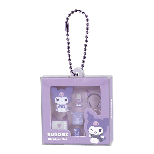 Sanrio Characters Package-style Miniature Keychain Kuromi