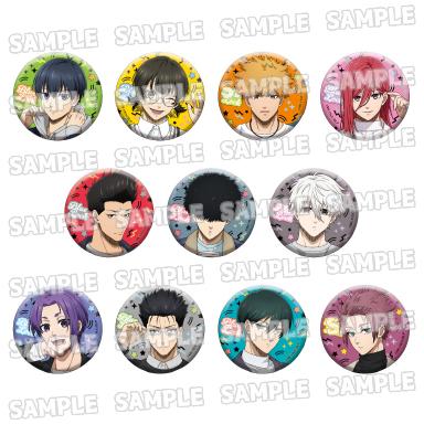 Blue Lock - Newly Illustrated Can Badge Collection (Denim Outfit ver.) Complete BOX / 11 pieces