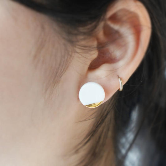 Pierced Earrings 'Moon Phases' | Arita Ware | 6.kiln