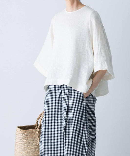 Linen Cotton Flare Tops