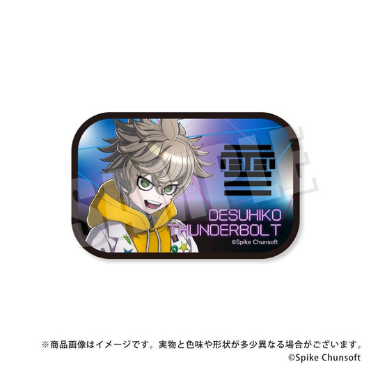 Super Detective Case Files: Rain Code_Square Can Badge 04. Desuhiko Thunderbolt
