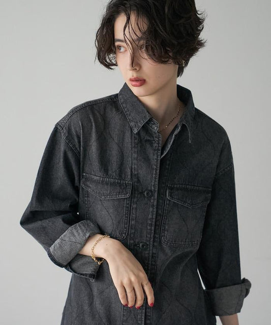 Belted Quilted Safari Jacket