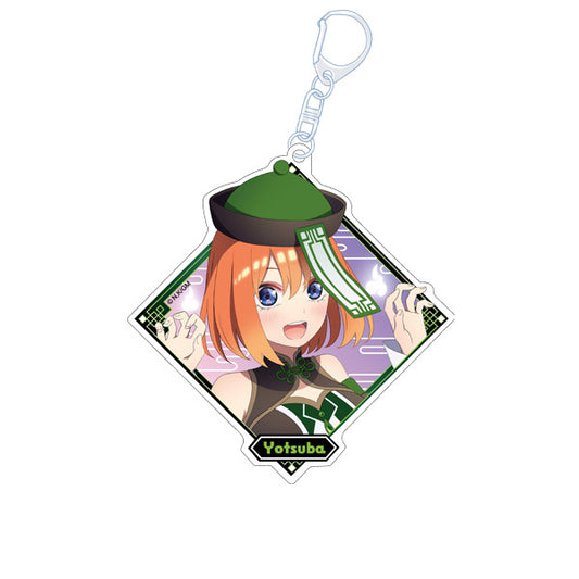 The Quintessential Quintuplets the Movie - Newly Drawn Illustration Acrylic Keychain (Yotsuba Nakano)