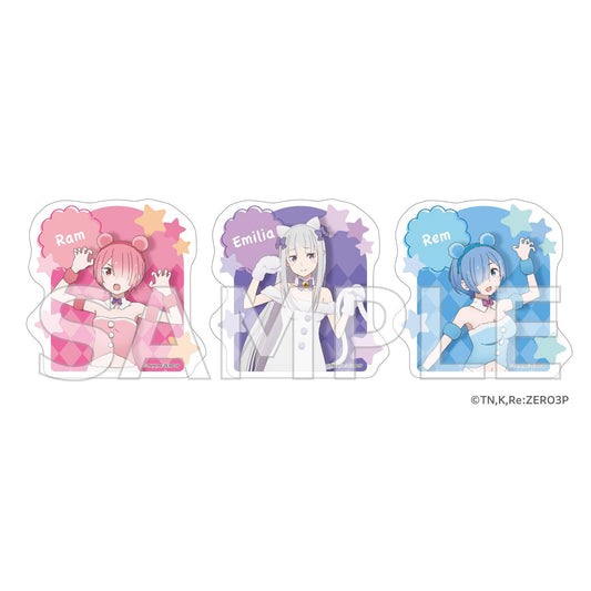 Re:Zero − Starting Life in Another World_Sticker Set Fluffy Animal Costume ver.