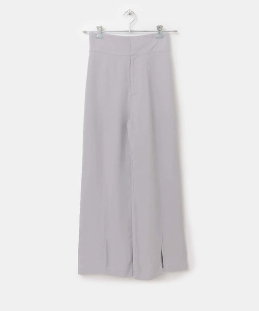 Lyocell Slit Wide Pants