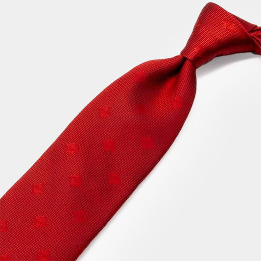 Tie - Crimson Embrace, Original Logo | Domestic Silk | SHAKUNONE (includes gift paper bag)