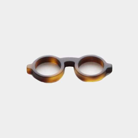 Pin Badge: Lapel Pin that Becomes an Eyeglass Holder - megane pin (Brown) | Sabae Glasses | Takumiichi