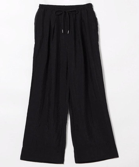 Slub-style Sheer Easy Pants <Setup Compatible>