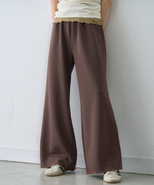 ∴[3 Sizes Available/Waist Layered] Flareダンボール Easy Pants