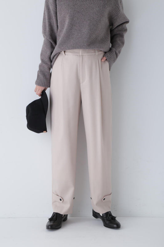 Tapered Pants with Adjustable Hem