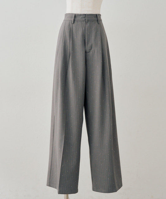 [continuer] Glitter Straight Wide Pants