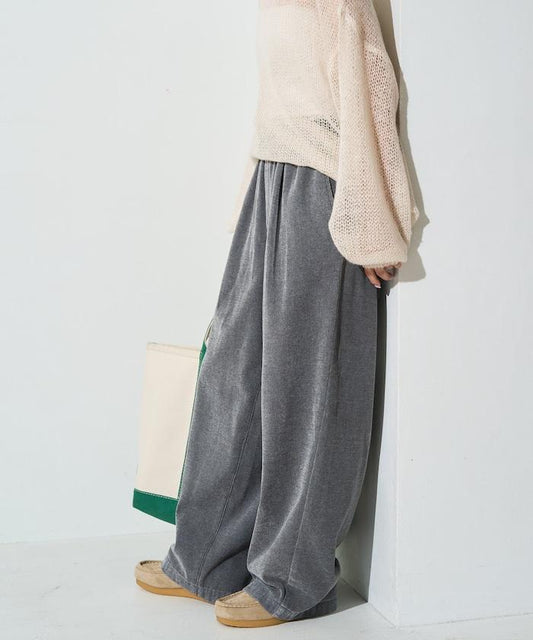 Chenille Denim Lightly Brushed Easy Pants [Limited Distribution]