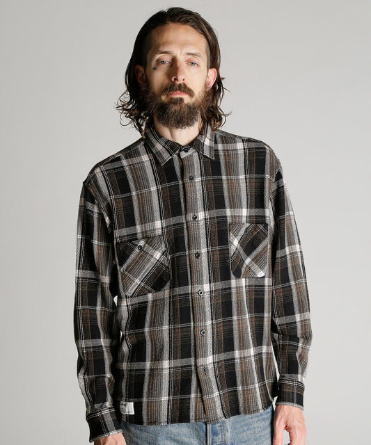PLAID CF LS SHIRT/Plaid Cotton Flannel Shirt