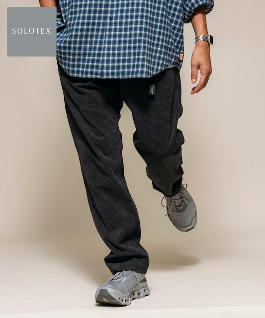 Corduroy Weaving Belt Slim Fit Pants Fabric by SOLOTEX(R)