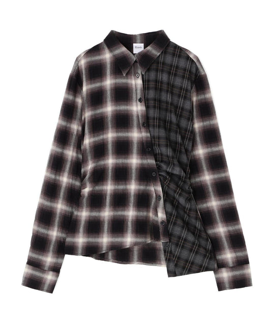 MITSUKI / ASYMMETRY PATTERN SHIRT