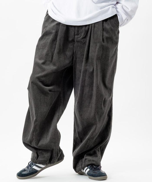 Wide Silhouette Corduroy Military Circus Pants / Snow Pants [Limited Distribution]