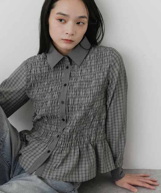 Shirring Gather Shirt