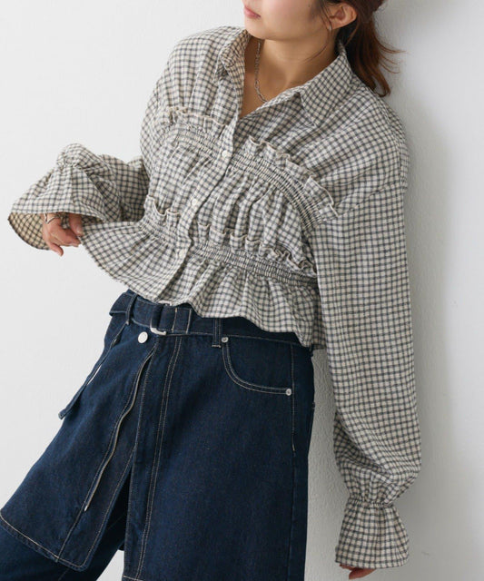 [WEB Limited] Yarn-dyed Bieda Brushed Check Shirt