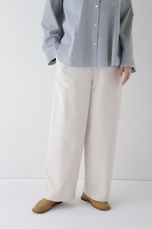 Stretch Airi Dot Cord Semi Wide Pants