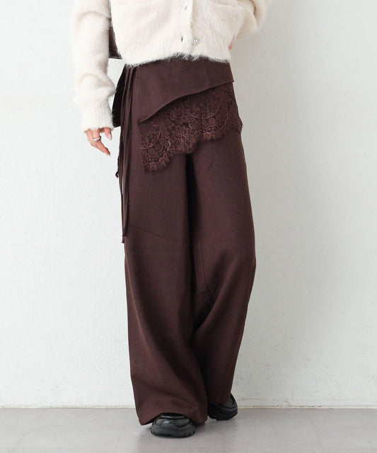 WEB Limited Waist Wrap Lace Pants