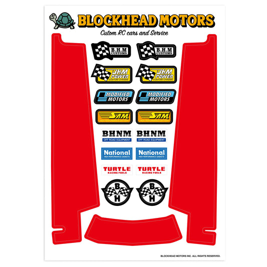 Chassis Decal / Red (for Hornet & Grasshopper)