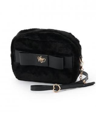 Fur Ribbon Shoulder Bag
