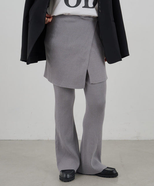 [SHENERY] Knit Layered Pants