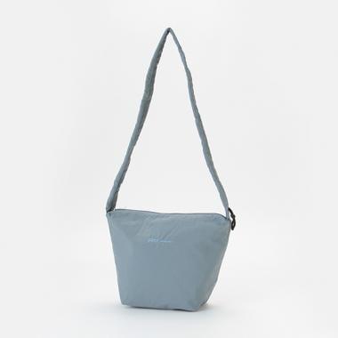 [WEB Exclusive] Mama Papa Drawstring Mini Shoulder Bag [Blue Gray]