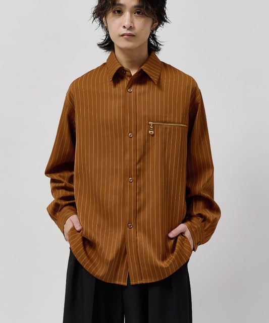 Stripe Shirt Blouson