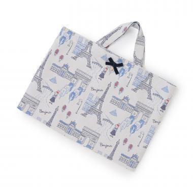 Made in Japan Paris Pattern Jacquard Weave Lesson Bag