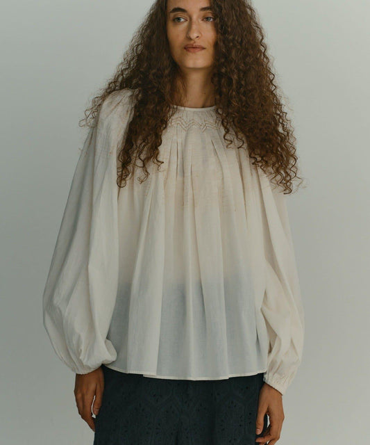 [2026SS Debut][Dhritië][Hand Washable] Embroidered Blouse