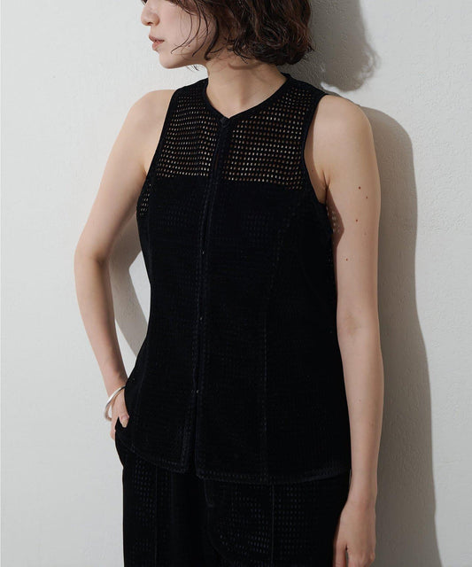 [Drawing Numbers] Flocky Russell Mesh Gilet